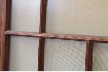アンティーク建具　大正ロマン　レトロな空間作りにおすすめなガラス戸4枚セット(引き戸)(R-067537)