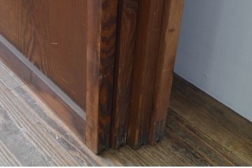 アンティーク建具　大正ロマン　レトロな空間作りにおすすめなガラス戸4枚セット(引き戸)(R-067537)