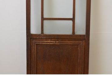 アンティーク建具　大正ロマンテイストのお部屋作りにおすすめなガラス扉1枚(木製扉、ドア)(R-067543)