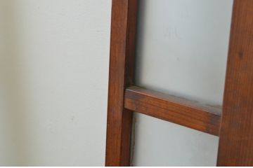 アンティーク建具　大正ロマンテイストのお部屋作りにおすすめなガラス扉1枚(木製扉、ドア)(R-067543)