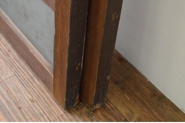 アンティーク建具　大正ロマン　ノスタルジックな雰囲気漂うガラス窓2枚セット(引き戸、ガラス戸)(R-067548)