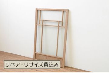 アンティーク建具　大正ロマン　レトロな雰囲気漂うFIXガラス窓1枚(はめ殺し)(R-067550)