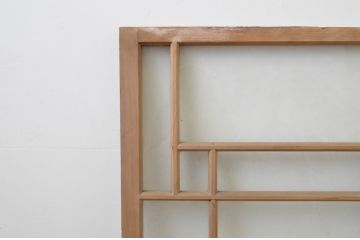 アンティーク建具　大正ロマン　レトロな雰囲気漂うFIXガラス窓1枚(はめ殺し)(R-067550)