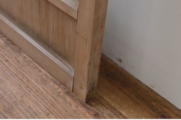 アンティーク建具　大正ロマン　レトロな雰囲気漂うFIXガラス窓1枚(はめ殺し)(R-067550)