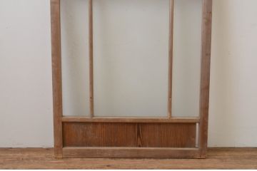 アンティーク建具　大正ロマン　レトロな雰囲気漂うFIXガラス窓1枚(はめ殺し)(R-067550)