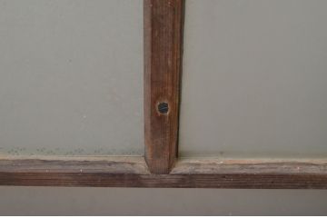 アンティーク建具　大正ロマンの雰囲気漂うガラス窓2枚セット(引き戸、ガラス戸)(R-067554)