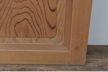 昭和レトロ　高級杉材　数寄屋で使われていた杉材一枚板の板戸窓3枚セット(建具、引き戸)(R-067557)