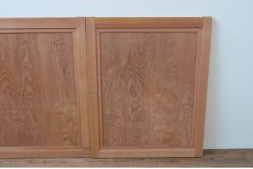 昭和レトロ　高級杉材　数寄屋で使われていた杉材一枚板の板戸窓3枚セット(建具、引き戸)(R-067557)