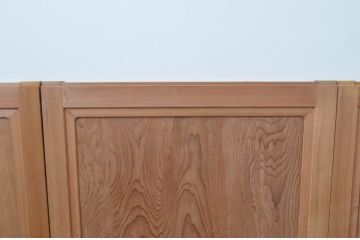 昭和レトロ　高級杉材　数寄屋で使われていた杉材一枚板の板戸窓3枚セット(建具、引き戸)(R-067557)