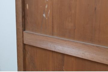 アンティーク建具　杉材　落ち着いた和の空間を演出する板戸窓2枚セット(引き戸)(R-067562)