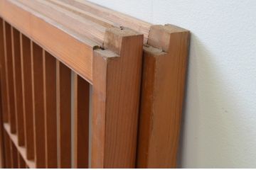 アンティーク建具　両面ガラス　鶴と亀の彫刻が目を惹く!上質な和の空間づくりにおすすめな書院戸2枚セット(窓、引き戸、ガラス戸)(R-067564)
