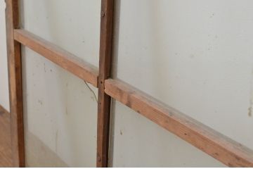 アンティーク建具　レトロな雰囲気づくりにおすすめのガラス窓4枚セット(ガラス戸、引き戸)(R-067576)