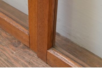 アンティーク建具　昭和レトロな雰囲気を盛り上げる大判ガラス窓4枚セット(ガラス戸、引き戸)(R-067581)