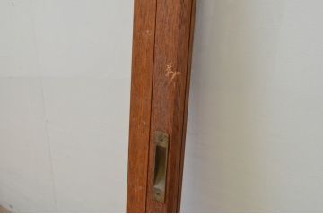 アンティーク建具　昭和レトロな雰囲気を盛り上げる大判ガラス窓4枚セット(ガラス戸、引き戸)(R-067581)