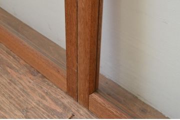 アンティーク建具　昭和レトロな雰囲気を盛り上げる大判ガラス窓4枚セット(ガラス戸、引き戸)(R-067581)