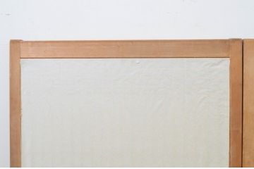 アンティーク建具　和モダンな空間づくりにおすすめの格子入りの障子戸2枚セット(組子、窓、格子戸、引き戸)(R-067589)