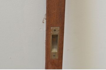 アンティーク建具　レトロな雰囲気づくりにおすすめの大判ガラス窓2枚セット(ガラス戸、引き戸)(R-67595)