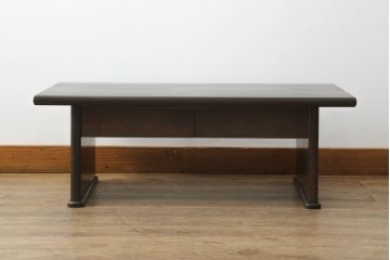 和製ビンテージ　松本民芸家具　コンパクトで使いやすい#204型文机(ローテーブル、文机、ヴィンテージ、平机、在宅ワーク、在宅用座卓)(定価約14万円)(R-067623)
