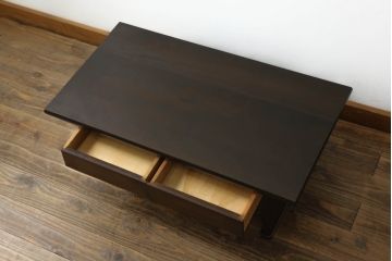 和製ビンテージ　松本民芸家具　コンパクトで使いやすい#204型文机(ローテーブル、文机、ヴィンテージ、平机、在宅ワーク、在宅用座卓)(定価約14万円)(R-067623)
