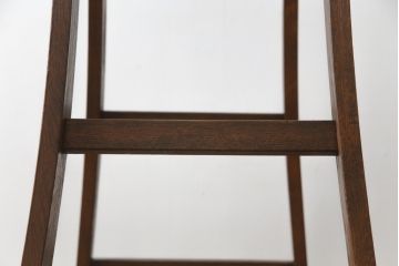 和製アンティーク　ナラ(楢)材　木の風合いが味わい深い脚立(ステップラダー、はしご、梯子)(R-067626)