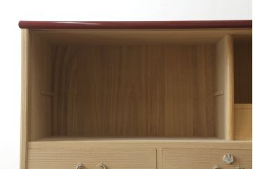 中古　高級品!!　福岡県大川産　蒔絵入り　上質な和の空間を演出する総桐箪笥(並厚、桐たんす、衣装箪笥、着物箪笥、収納タンス、和タンス、引き出し)(R-067633)