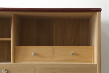 中古　高級品!!　福岡県大川産　蒔絵入り　上質な和の空間を演出する総桐箪笥(並厚、桐たんす、衣装箪笥、着物箪笥、収納タンス、和タンス、引き出し)(R-067633)