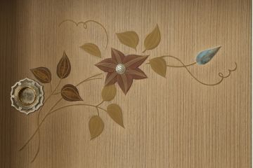 中古　高級品!!　福岡県大川産　蒔絵入り　上質な和の空間を演出する総桐箪笥(並厚、桐たんす、衣装箪笥、着物箪笥、収納タンス、和タンス、引き出し)(R-067633)