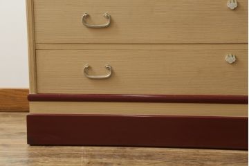 中古　高級品!!　福岡県大川産　蒔絵入り　上質な和の空間を演出する総桐箪笥(並厚、桐たんす、衣装箪笥、着物箪笥、収納タンス、和タンス、引き出し)(R-067633)