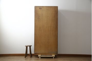 和製ビンテージ　ペイント仕上げ限定　昭和レトロな雰囲気を高める下駄箱(収納棚、ロッカー、戸棚、ヴィンテージ)(R-067641)