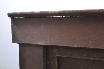 和製アンティーク　特大!!　希少サイズ　前面ヒノキ(檜)材　九尺　重厚感のある収納箪笥サイドボード(水屋箪笥、収納棚、戸棚、時代箪笥、茶箪笥、サイドキャビネット)(R-067646)