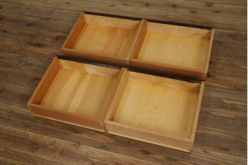 中古　美品　松本民芸家具　シックな空間づくりが叶うG-2型面取り食器棚(収納棚、戸棚、本箱、ブックケース、カップボード、キャビネット)(定価約62万円)(R-067657)