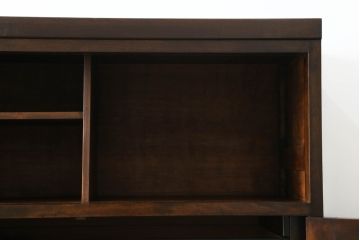 中古　美品　松本民芸家具　直線的なデザインがシックな印象を醸し出すD型和タンス(箪笥、チェスト、衣装タンス、着物箪笥)(定価約67万円)(R-067660)