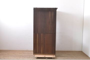 和製アンティーク　栗材　上質な造りで深みある色合いが魅力的な電話ボックス(テレフォンボックス、電話ブース、電話室)(R-067663)
