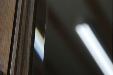 中古　永田良介商店製　気品あるクラシカルなデザインが素敵なブックケース(本箱、飾り棚、収納棚、戸棚、キャビネット)(R-067665)