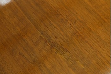 イギリスヴィンテージ　マホガニー材　モダンなデザインが魅力のレザートップ両袖机　(R-067682)
