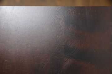 中古　美品　北海道民芸家具　直線的なフォルムとシックな色合いが美しいサイドチェスト(引き出し、洋服タンス)(R-067683)