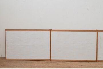アンティーク建具　和の情緒溢れる組子入り障子窓4枚セット(引き戸、障子戸)(R-067693)