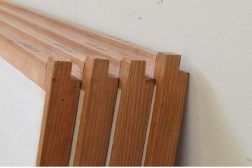 アンティーク建具　和の情緒溢れる組子入り障子窓4枚セット(引き戸、障子戸)(R-067693)