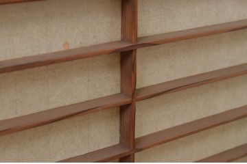 アンティーク建具　落ち着いた和の空間を演出する障子窓4枚セット(引き戸、障子戸)(R-067694)
