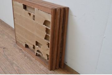 アンティーク建具　どこか懐かしい雰囲気溢れる障子窓4枚セット(引き戸、障子戸)(R-067706)