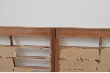 アンティーク建具　どこか懐かしい雰囲気溢れる障子窓4枚セット(引き戸、障子戸)(R-067707)