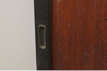 アンティーク建具　和モダンな雰囲気溢れる小さな板戸窓2枚セット(引き戸)(R-067709)