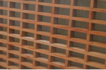 アンティーク建具　両面ガラス　上品な和の空間を演出させる組子入り窓4枚セット(引き戸、ガラス戸)(R-067724)