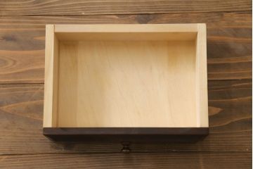 和製ビンテージ　北海道民芸家具　シックな色合いが魅力の片袖ライティングビューロー(ワークデスク、簿記机、在宅ワーク用、在宅用、ヴィンテージ)(定価約28万8千円)(R-067730)