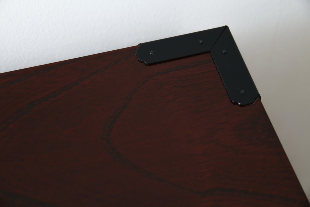 中古　美品　欅産業　漆塗り　仙台箪笥　KC-18　力強い杢目が目を引く中型車箪笥　定価約55万円　(R-067737)