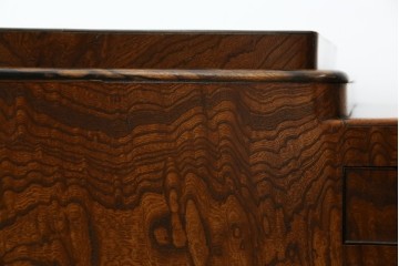 和製アンティーク　総欅(ケヤキ)材　和の趣漂う杢目の素晴らしい長火鉢　(R-067741)