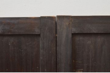アンティーク建具　杉材　和モダンな空間作りにおすすめな板戸窓4枚セット(引き戸)(R-067763)