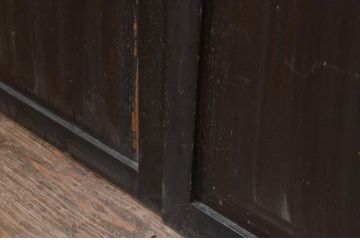 アンティーク建具　杉材　和モダンな空間作りにおすすめな板戸窓4枚セット(引き戸)(R-067763)