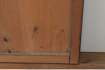 アンティーク建具　杉材　和モダンな空間作りにおすすめな板戸窓4枚セット(引き戸)(R-067763)