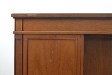 中古　DREXEL HERITAGE(ドレクセルヘリテイジ)　Triune(トライユン)　585-107　高級感溢れる上品な佇まいが美しいオーダー両袖机(プレジデントデスク、ニーホールデスク、ワークデスク、オフィスデスク、在宅用、在宅ワーク用)(定価約140万円)(R-067765)